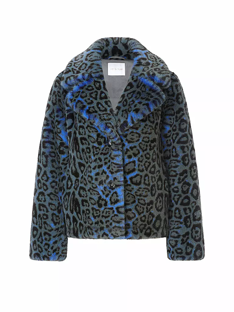 RICH & ROYAL | Veste en fausse fourrure | blau