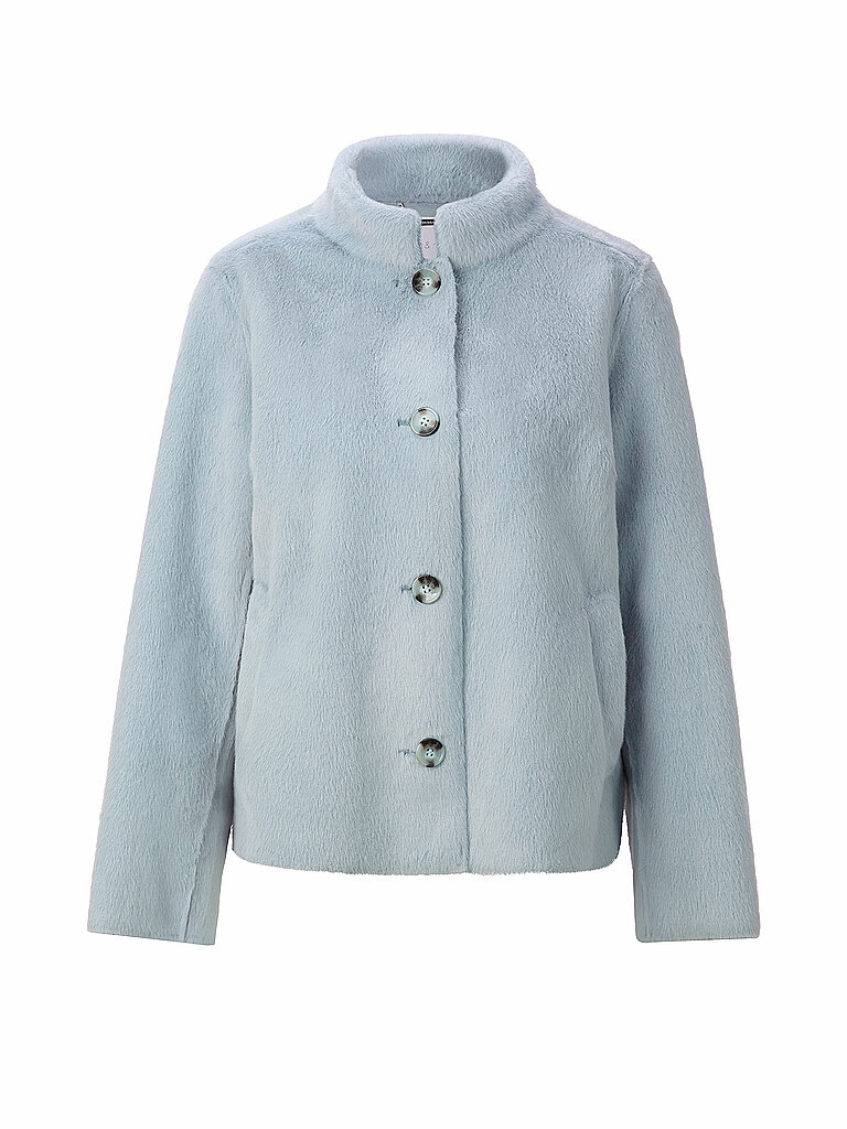 Veste aspect fourrure bleu clair 38