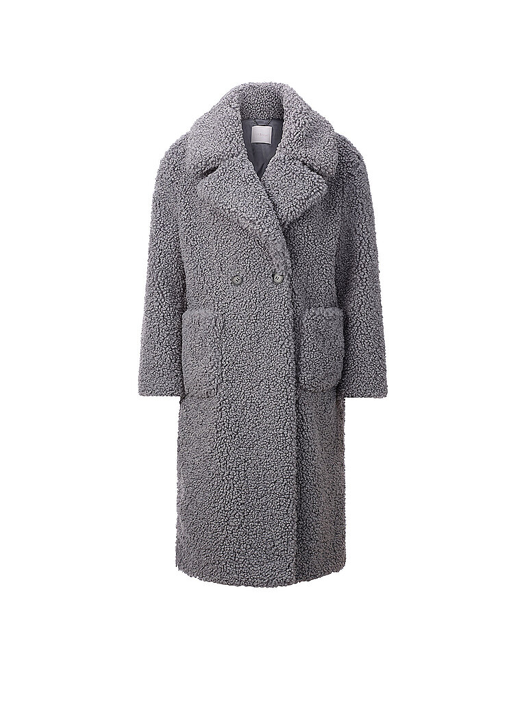 Manteau en fausse fourrure gris 40