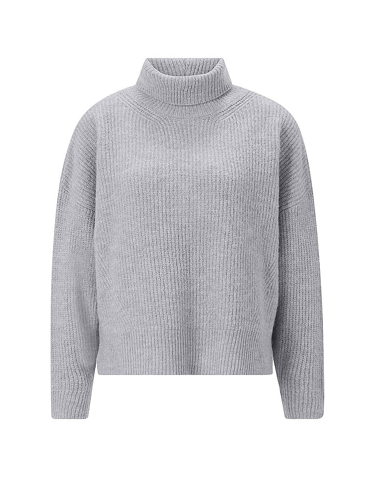 Pull à col roulé gris L