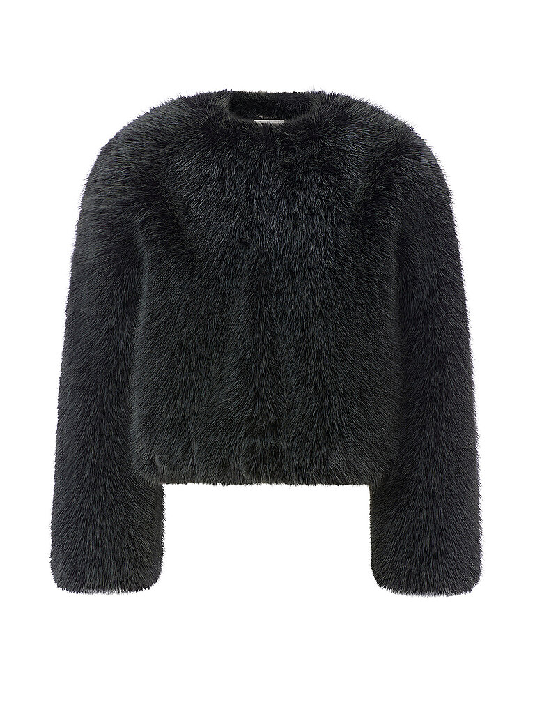 Veste aspect fourrure noir 40
