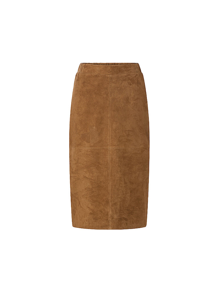 Richroyal Jupe en cuir marron 40