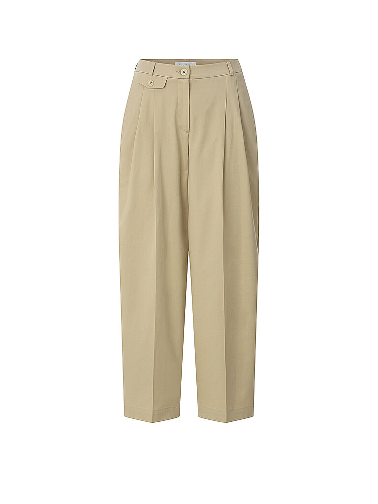 Pantalon Jambe Baril marron clair 34