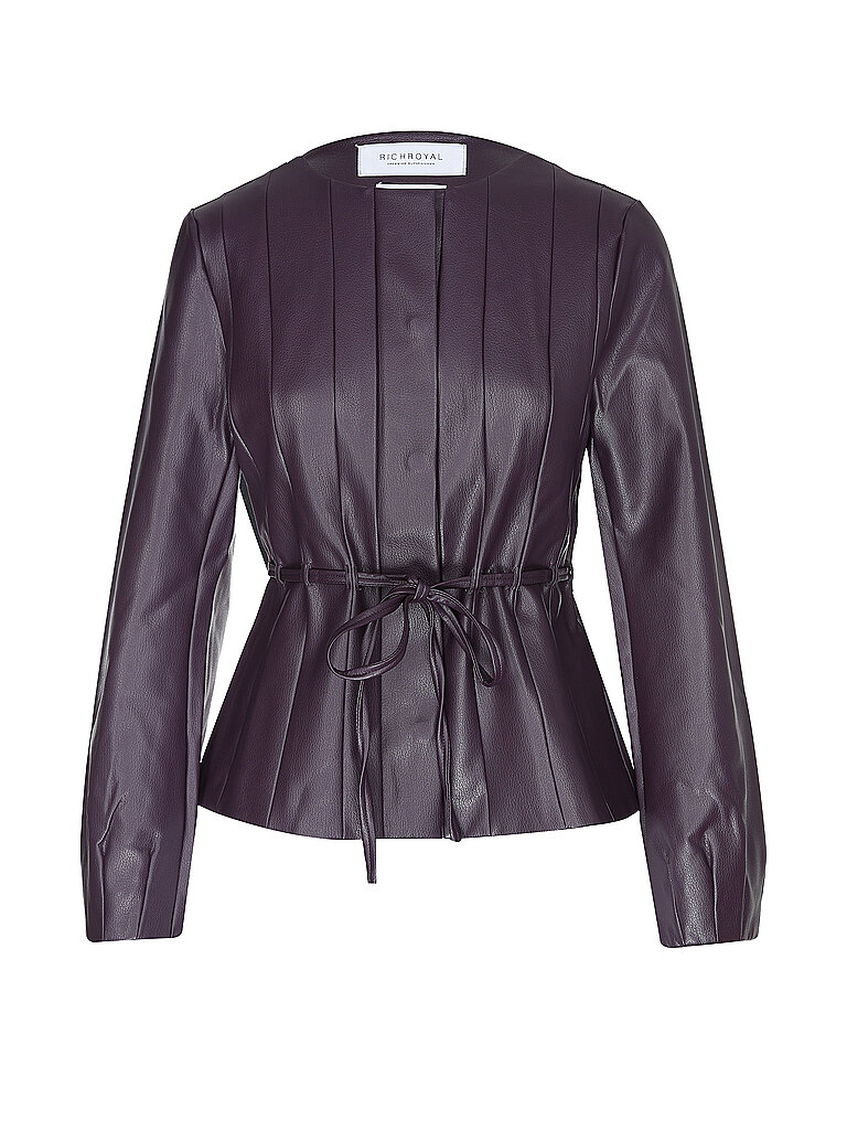 Veste aspect cuir baie 36