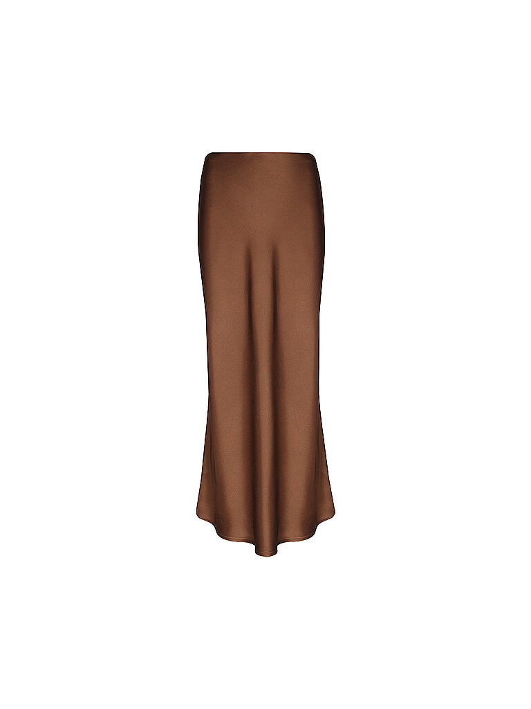 Jupe mi-longue marron XS
