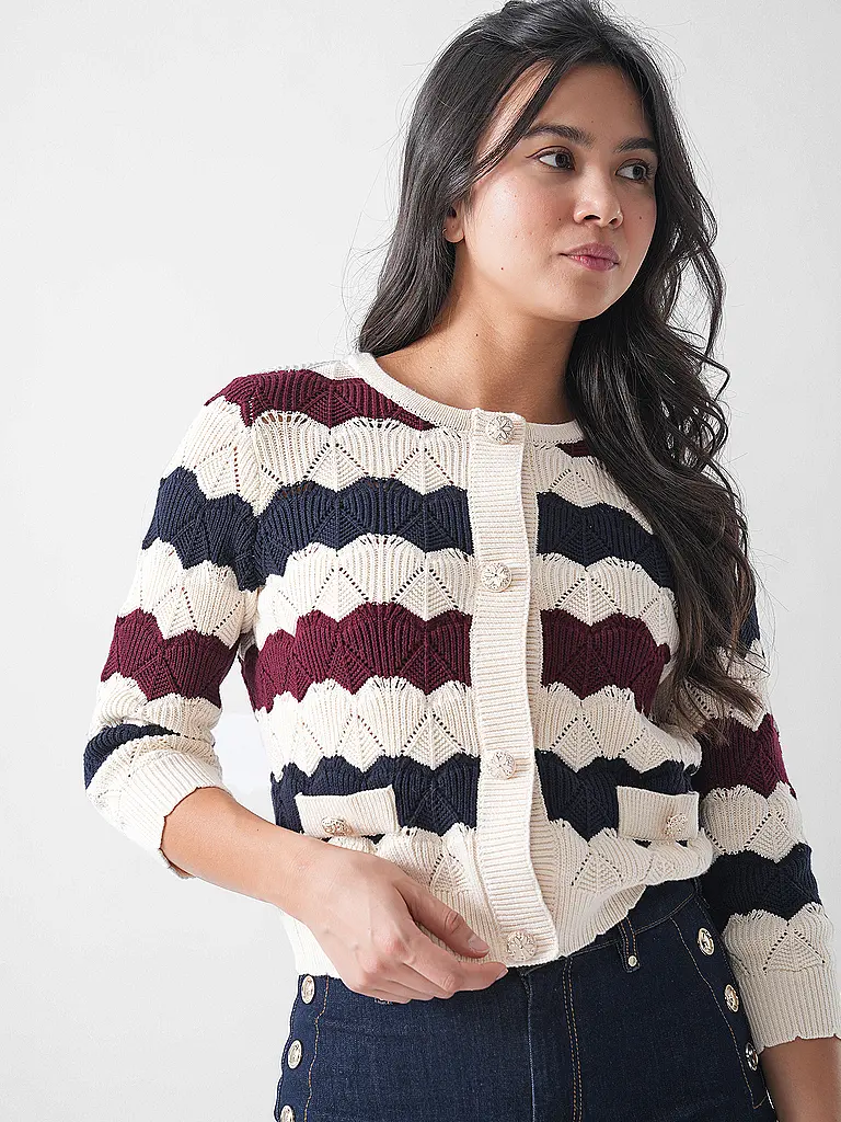 RICHROYAL | Cardigan | Rouge foncé