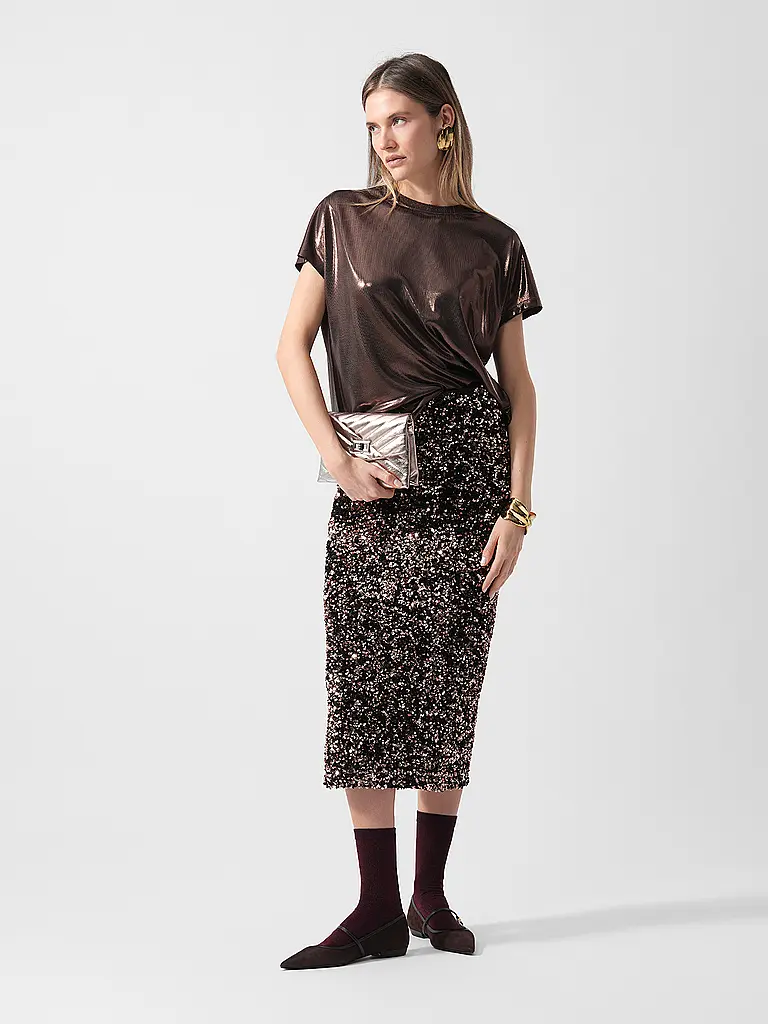 RICHROYAL | Midi-jupe | Marron