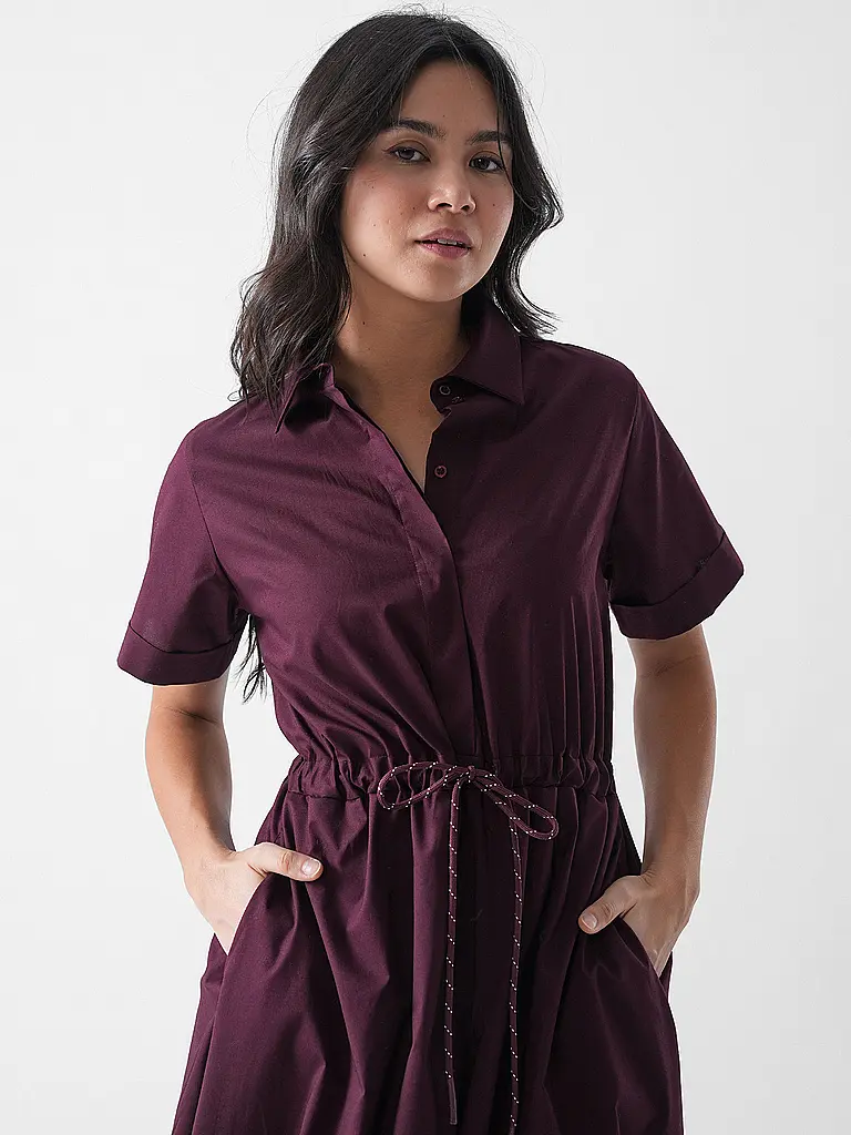 RICHROYAL | Midikleid | Rouge foncé