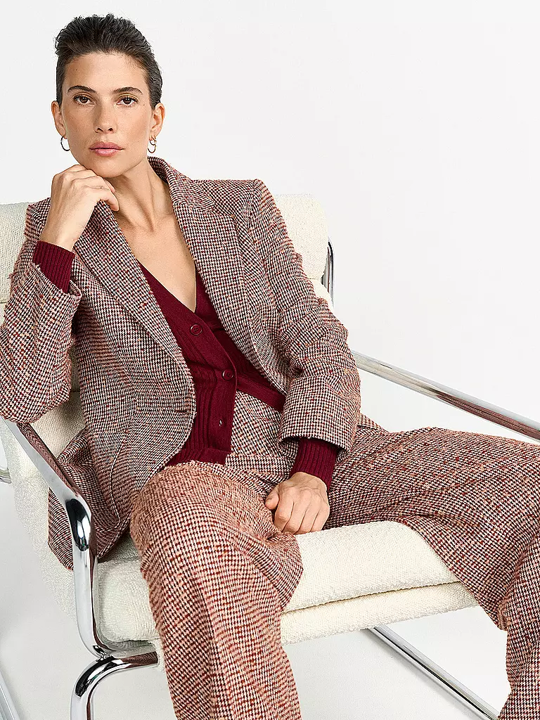 RICHROYAL | Pantalon de tailleur | Rouge foncé