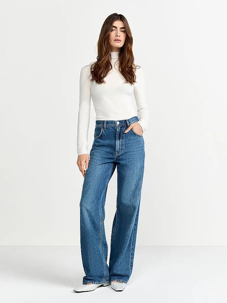 RICHROYAL | Pull à col roulé | Crème