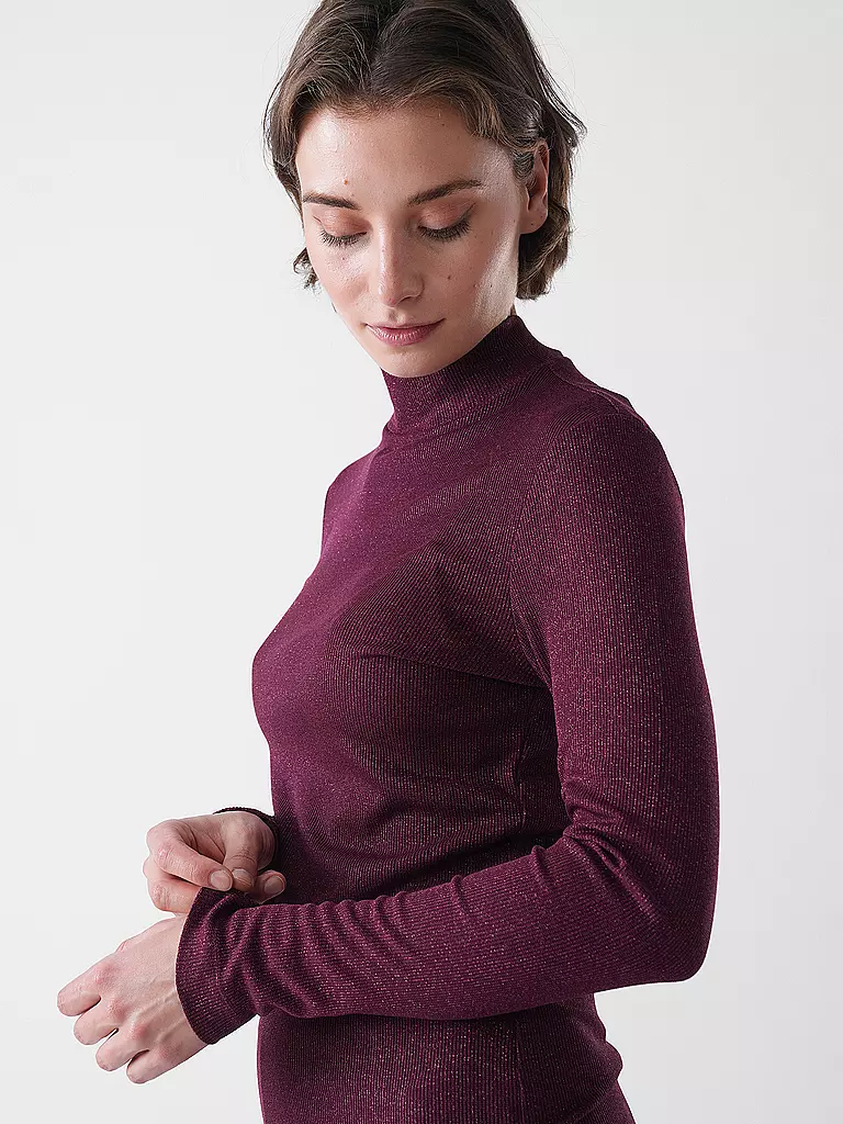 RICHROYAL | Pull à col roulé | Rouge foncé