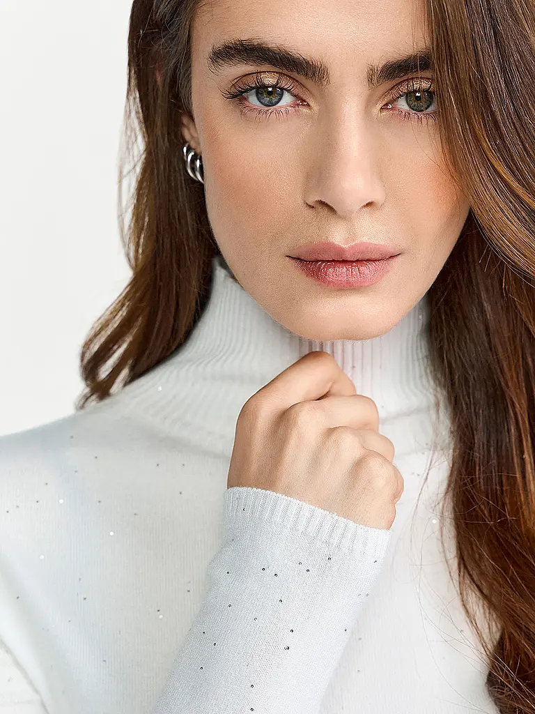 RICHROYAL | Pull à col roulé | Crème