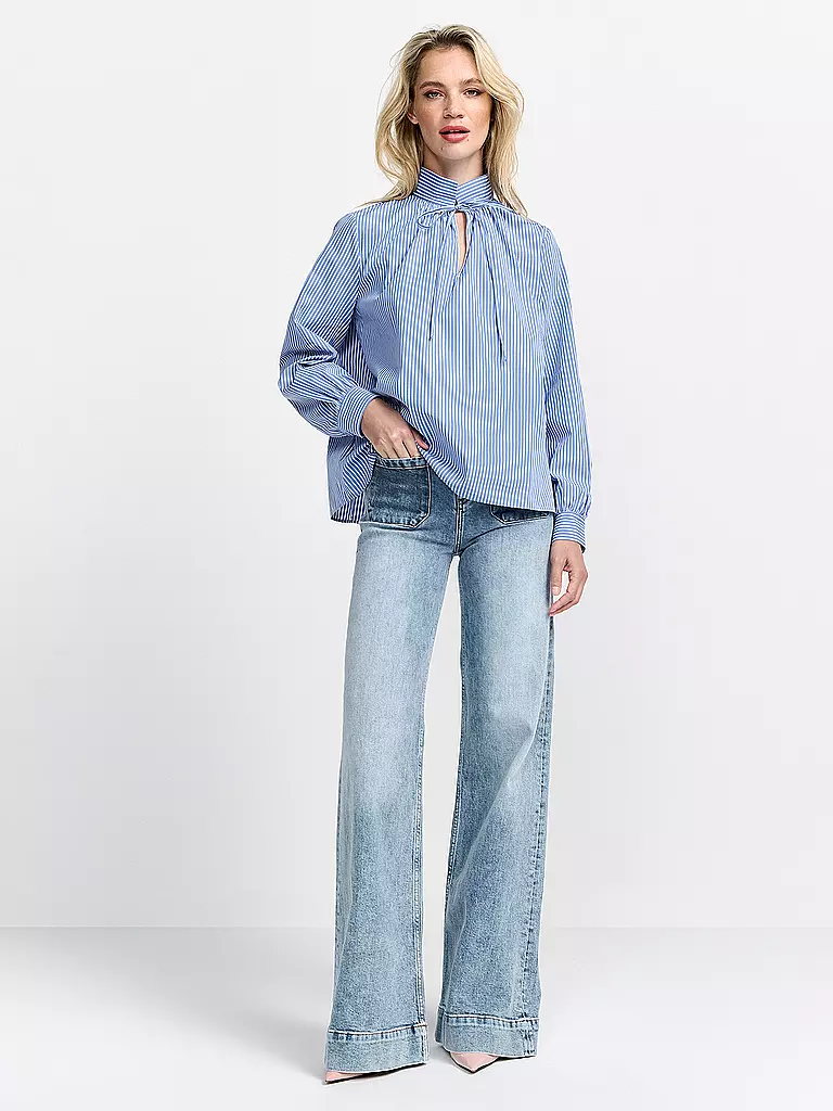 RICHROYAL | T-shirt blouse | Bleu clair