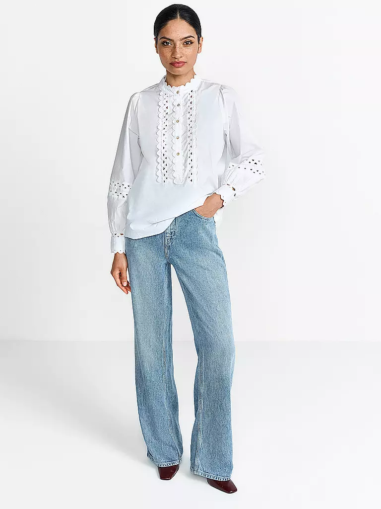 RICHROYAL | T-shirt blouse | Blanc