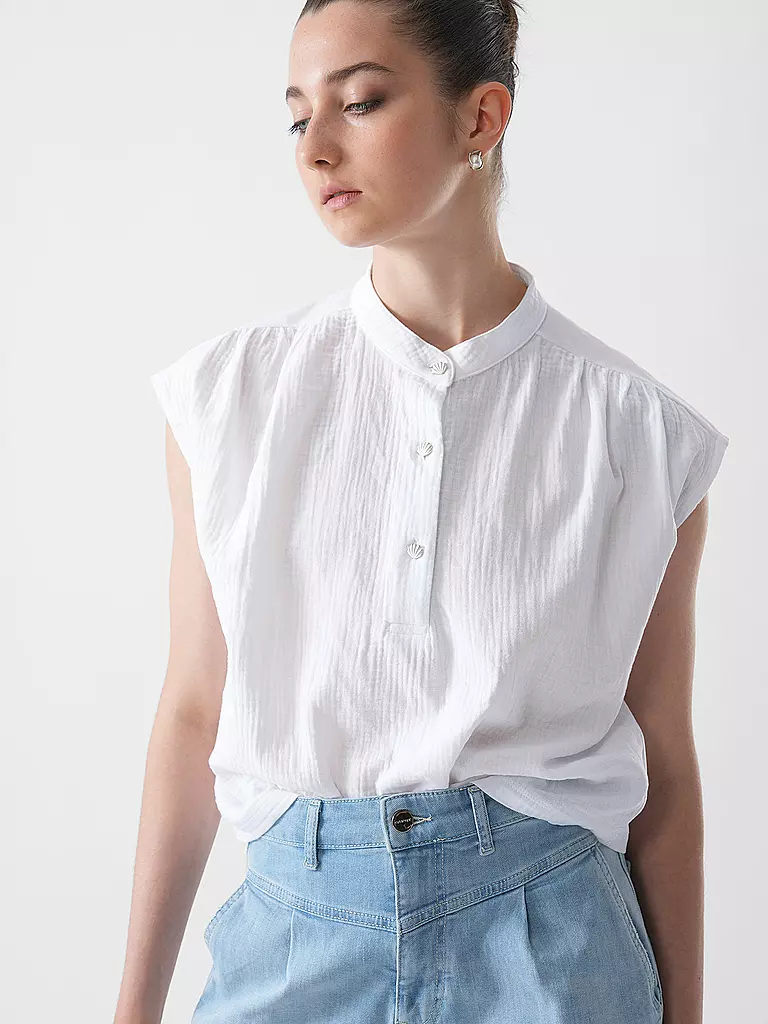 RICHROYAL | T-shirt blouse | Blanc