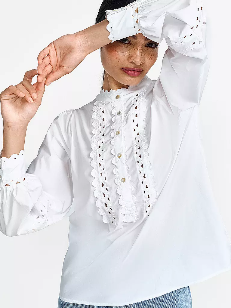 RICHROYAL | T-shirt blouse | Blanc