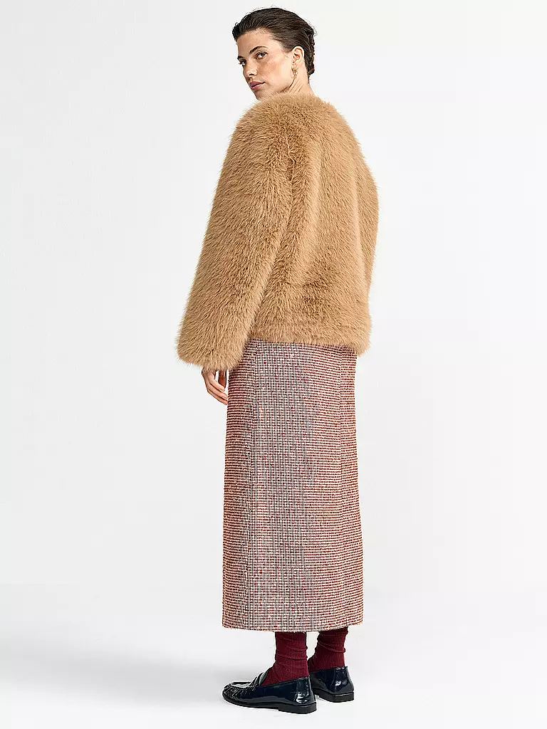 RICHROYAL | Veste aspect fourrure | Camel