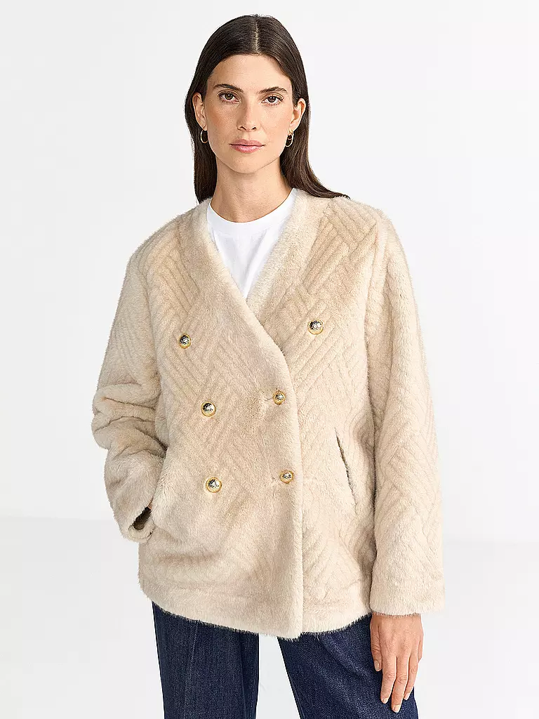 RICHROYAL | Veste aspect fourrure | Camel