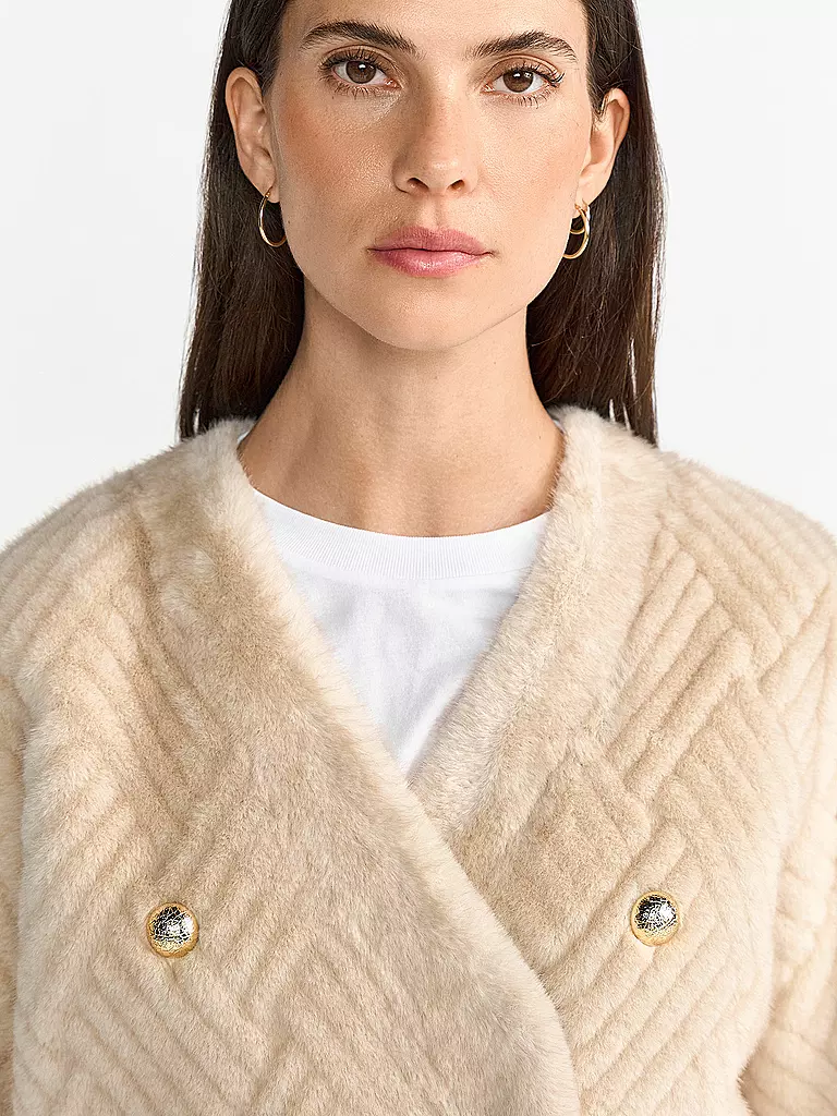 RICHROYAL | Veste aspect fourrure | Camel