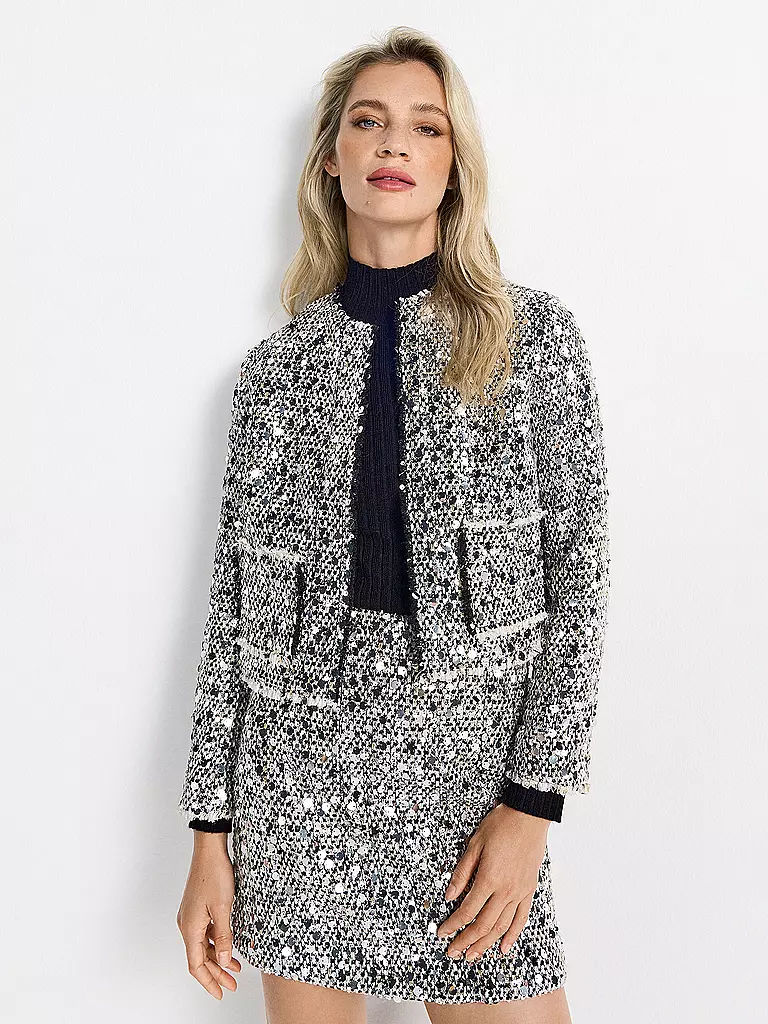 RICHROYAL | Veste coupe carrée | Argent