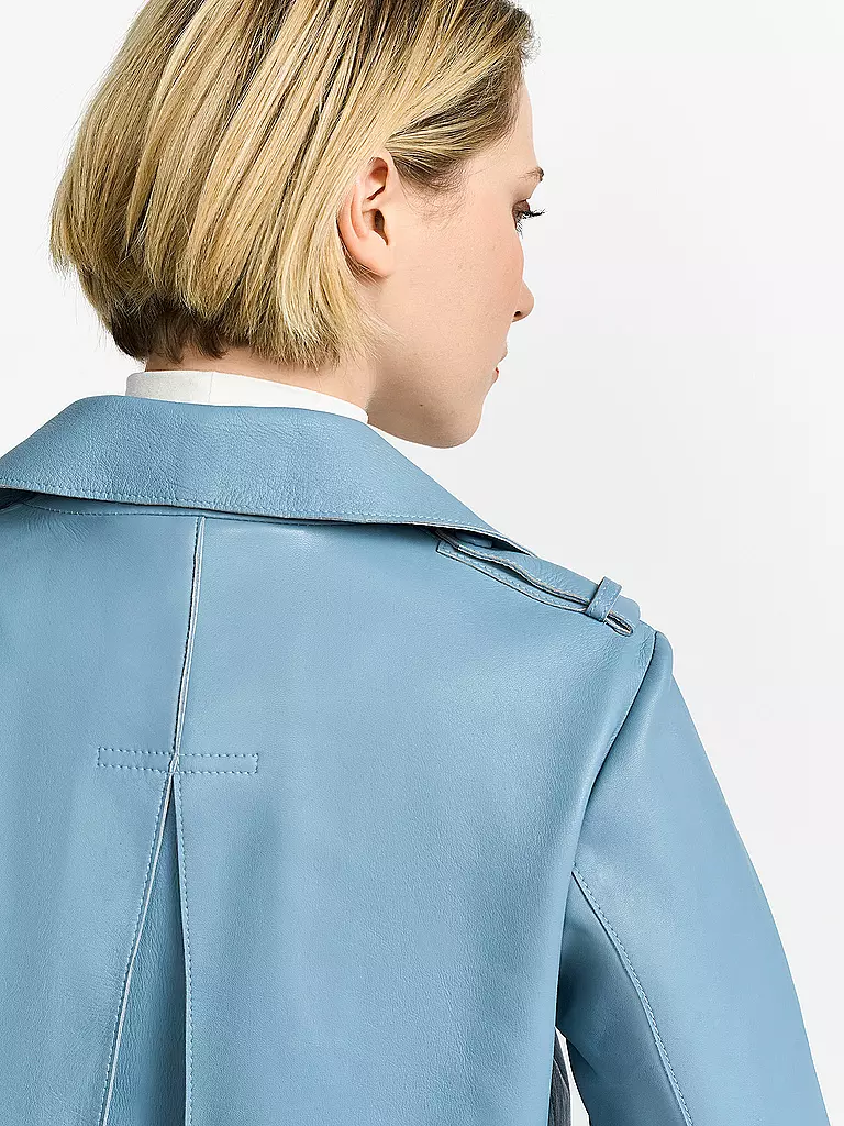 RICHROYAL | Veste en cuir | Bleu clair