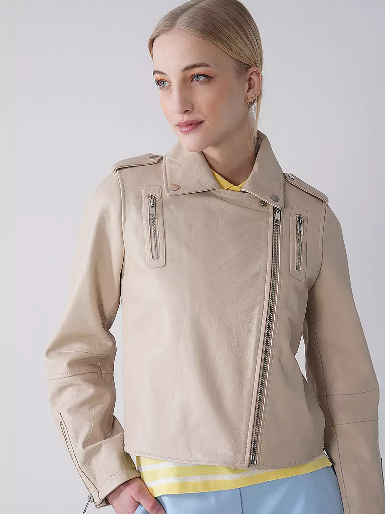 RICHROYAL | Veste en cuir | Beige