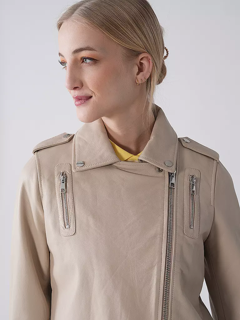 RICHROYAL | Veste en cuir | Beige