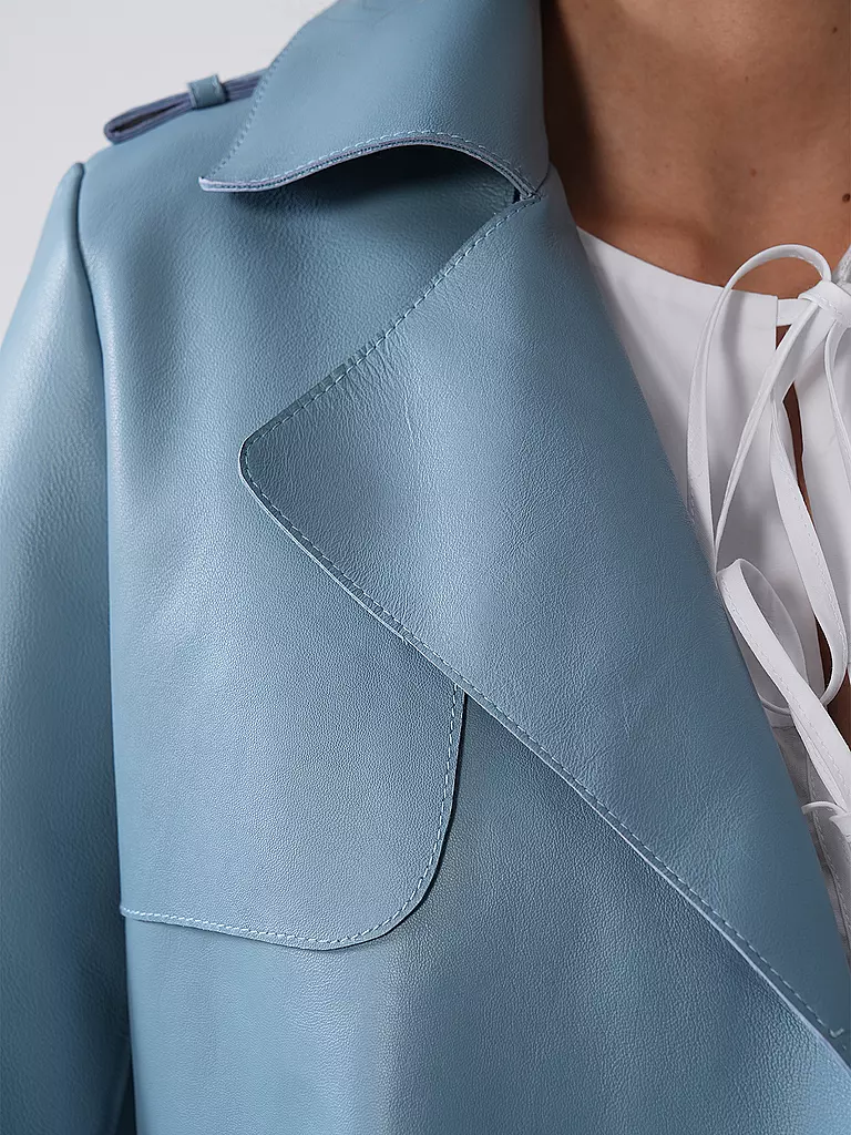 RICHROYAL | Veste en cuir | Bleu clair