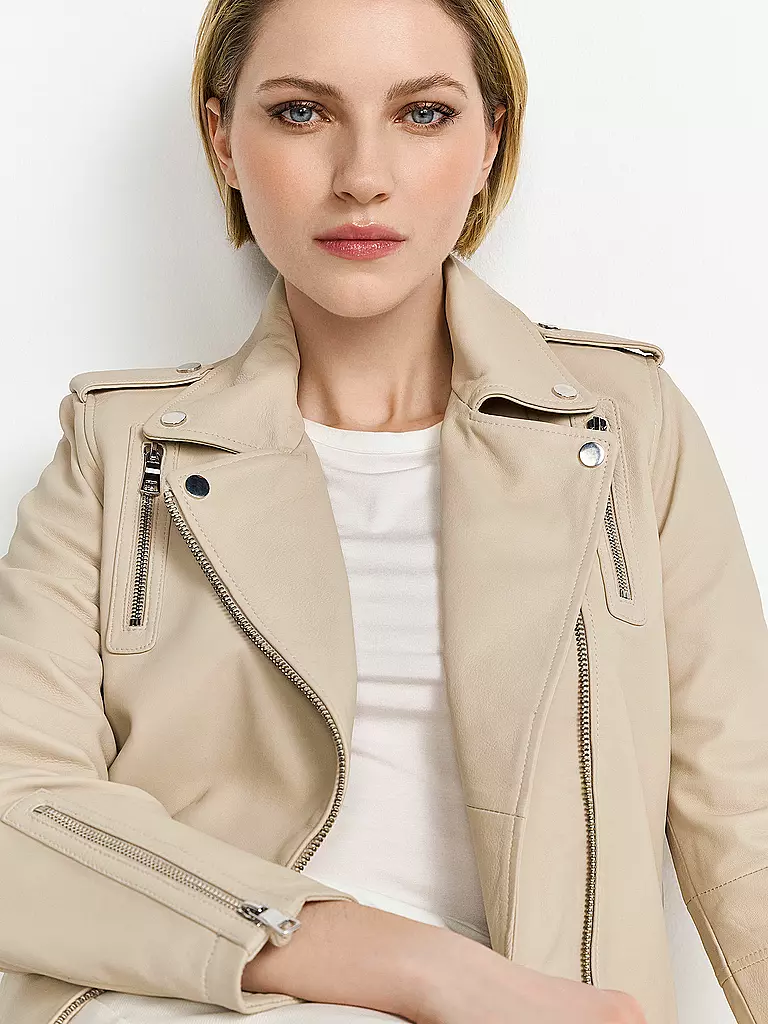 RICHROYAL | Veste en cuir | Beige