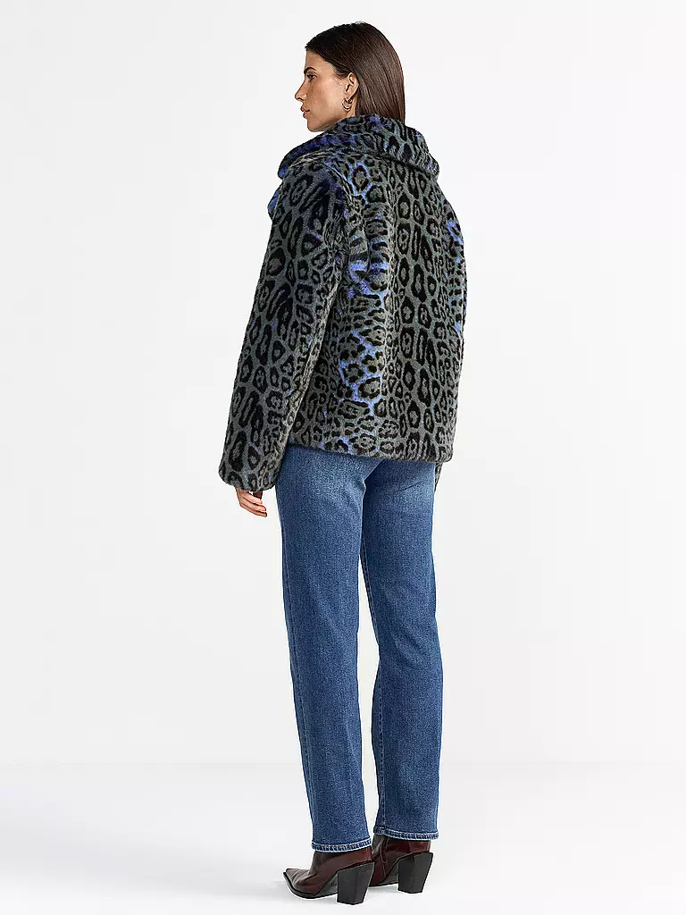 RICHROYAL | Veste en fausse fourrure | Bleu