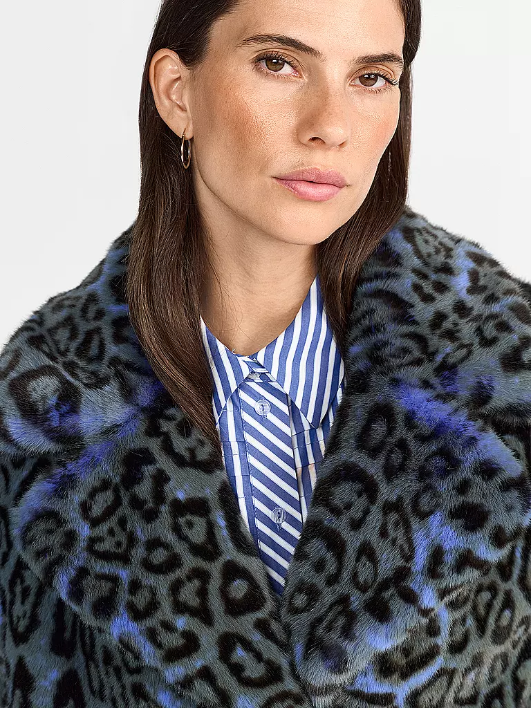 RICHROYAL | Veste en fausse fourrure | Bleu