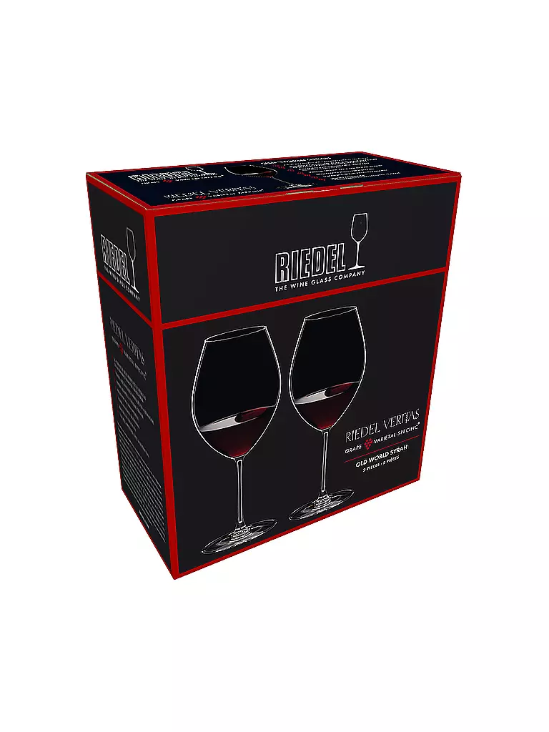 RIEDEL | Lot de 2 verres à vin rouge VERITAS Old World Syrah 600 ml | 