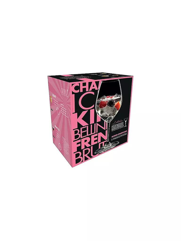 RIEDEL | Set de 4 verres à champagne MIXING | transparent