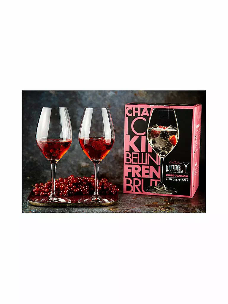 RIEDEL | Set de 4 verres à champagne MIXING | transparent