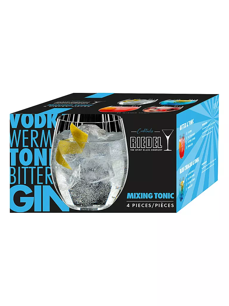 RIEDEL | Set de 4 verres à Gin Tonic MIXING 580ml | transparent