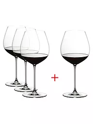 RIEDEL | Set de 4 verres à vin rouge VERITAS Cabernet/Merlot | Transparent