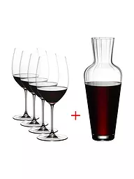 RIEDEL | Set de 5 verres à vin rouge VERITAS Cabernet/Merlot et carafe | Transparent