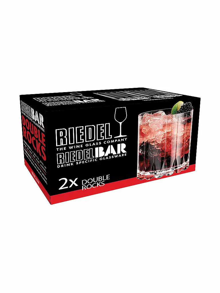 RIEDEL | Verre Double Rocks DRINKS SPECIFIC, lot de 2, 370 ml | 