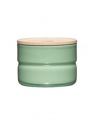 RIESS | Boîte de conservation - Boîte de rangement en émail avec couvercle en bois de frêne "Truehomewear" 6cm 230ml