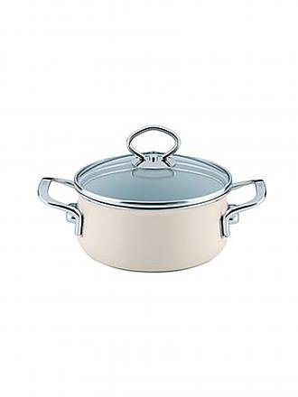 RIESS | Kasserolle mit Glasdeckel NOUVELLE 16cm/1l Avorio