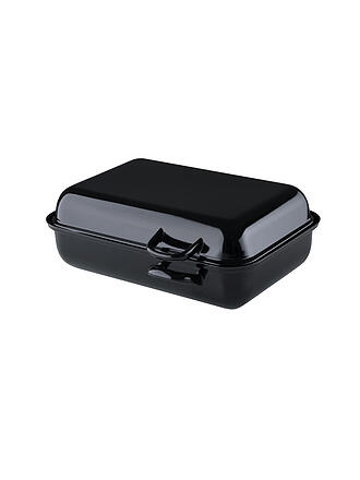 RIESS | Double rôtissoire compacte en émail 37x22cm noir