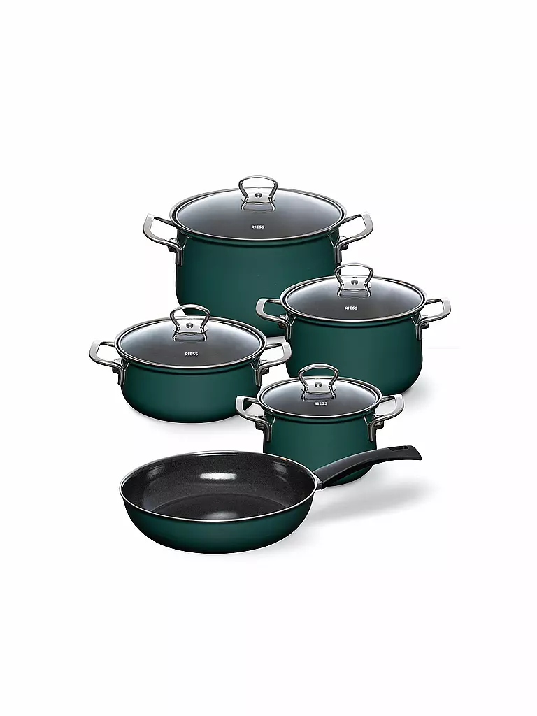 RIESS | Batterie de cuisine 5 pièces. TEAL bleu-vert | petrol