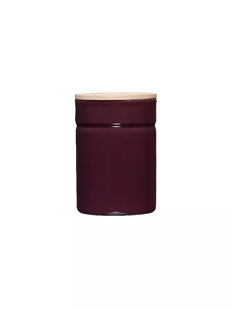 RIESS | Boîte de conservation - Boîte de rangement en émail avec couvercle en bois de frêne "Truehomewear" 12cm 525ml | lila
