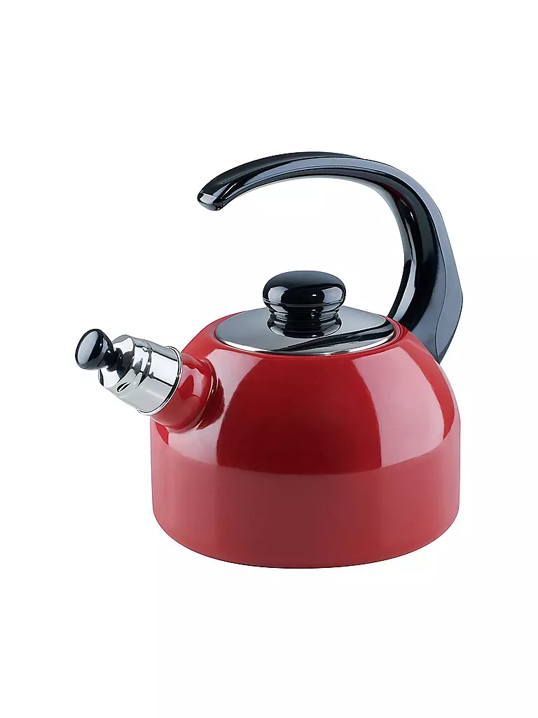 RIESS | Bouilloire à sifflet Plus 2l Color Rouge | Rouge foncé