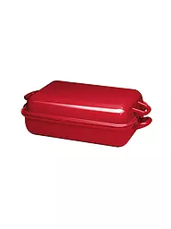 RIESS | Bratpfanne mit Deckel 37x26cm Rouge | Rouge foncé
