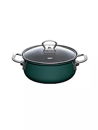 RIESS | Casserole avec couvercle en verre TEAL 20cm/2l Blaugruen | Pétrole