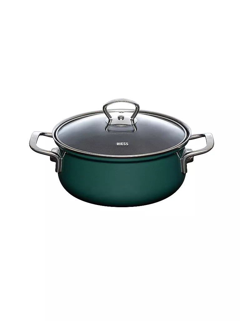 RIESS | Casserole avec couvercle en verre TEAL 20cm/2l Blaugruen | petrol
