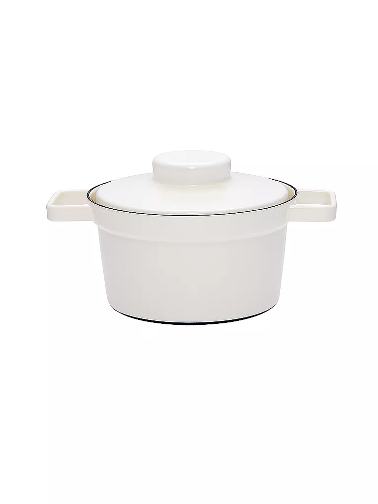 RIESS | Casserole en émail avec couvercle "Aromapot - Truehomeware" 20cm 1,75l | weiss
