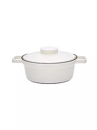 RIESS | Casserole en émail avec couvercle "Aromapot - Truehomeware" 24cm 2l | Blanc