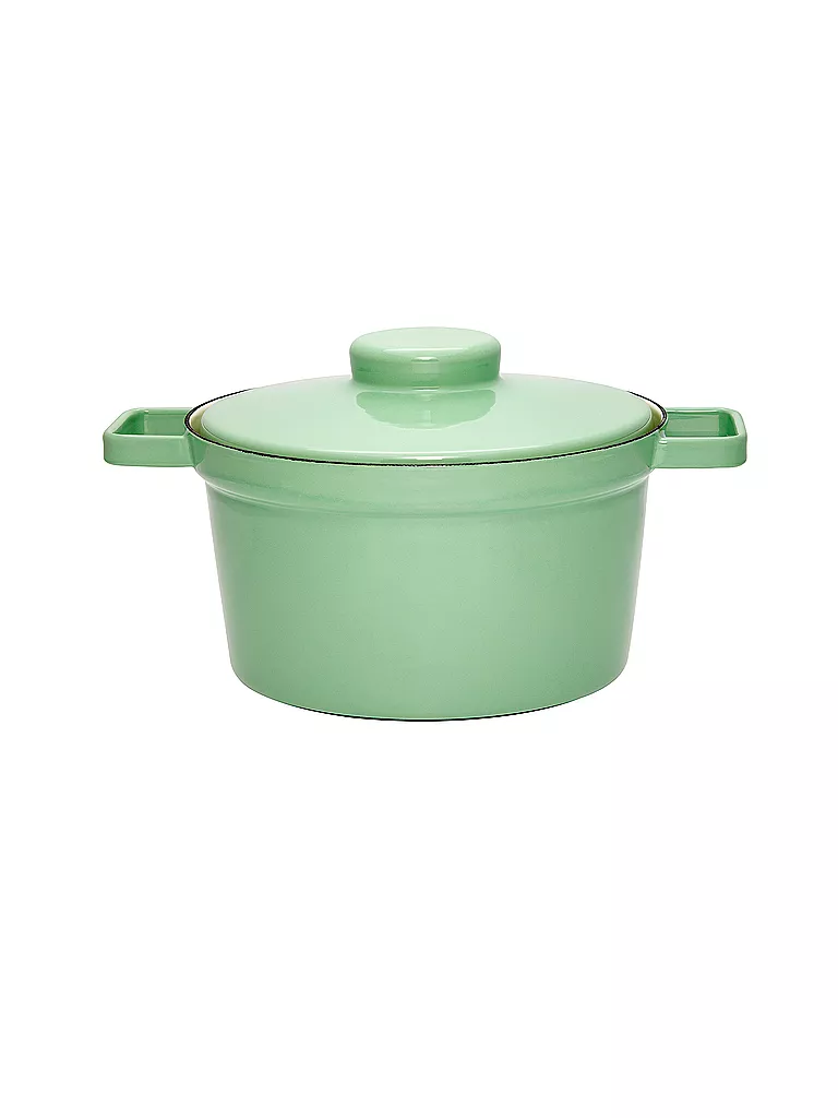 RIESS | Casserole en émail avec couvercle "Aromapot - Truehomeware" 24cm 3,5l | grün